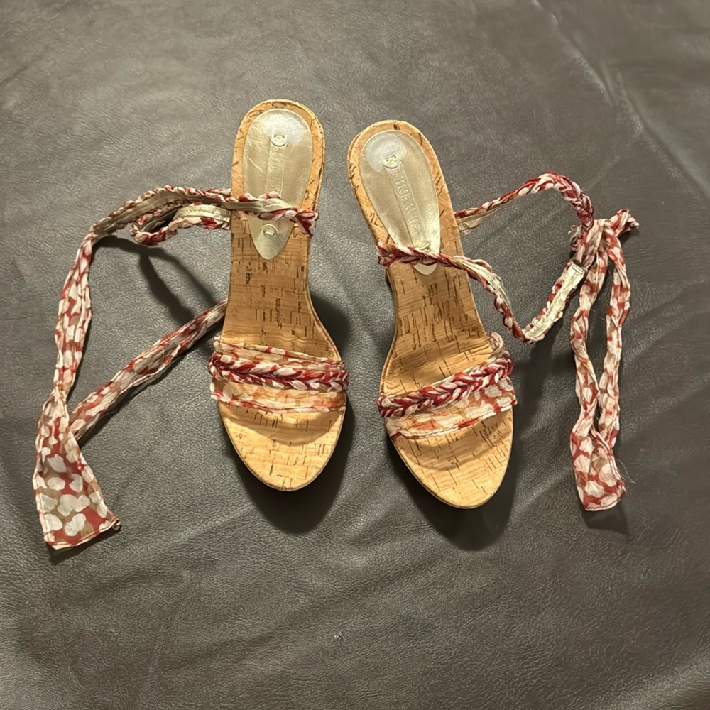 Nine West wrap heels